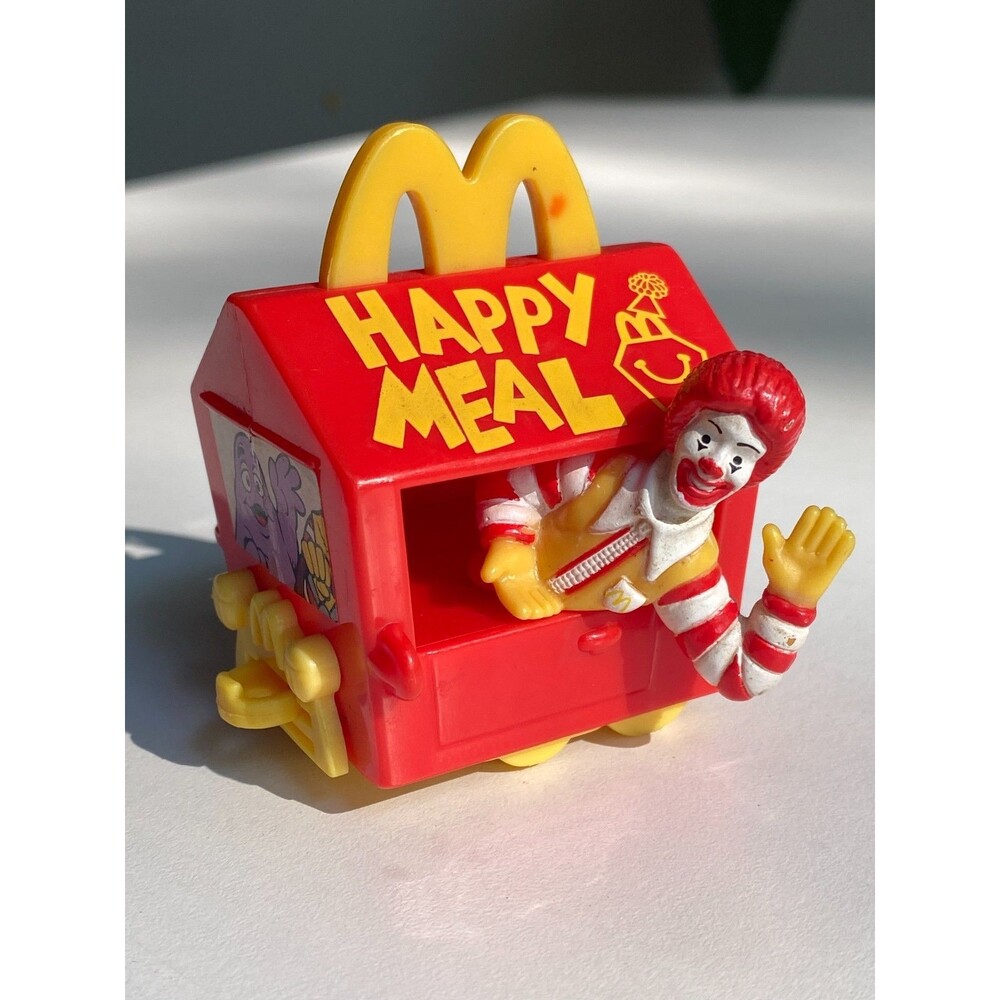 Vintage McDonalds Happy Meal 1994 Happy Meal Box Train Car with Ronald McDonald